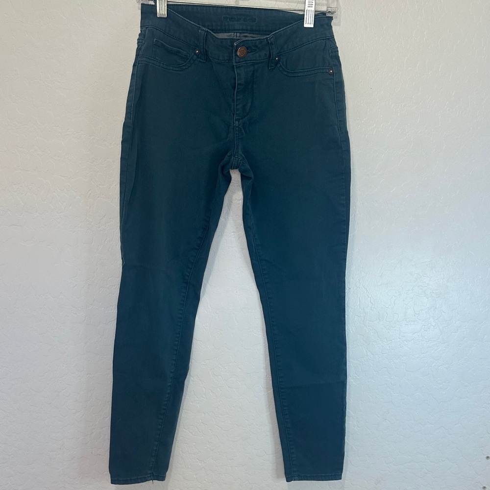 Women’s Dark Teal Slim Jeans jegging stretch women’s sz 28 Maurice’s blue skinny